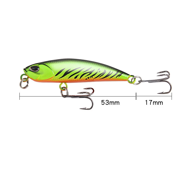 Señuelos de Pesca 5g 5,3 cm Jerkbait Minnow Crankbaits Wobbler, carpas artificiales falsas, cebo duro - imagen 2