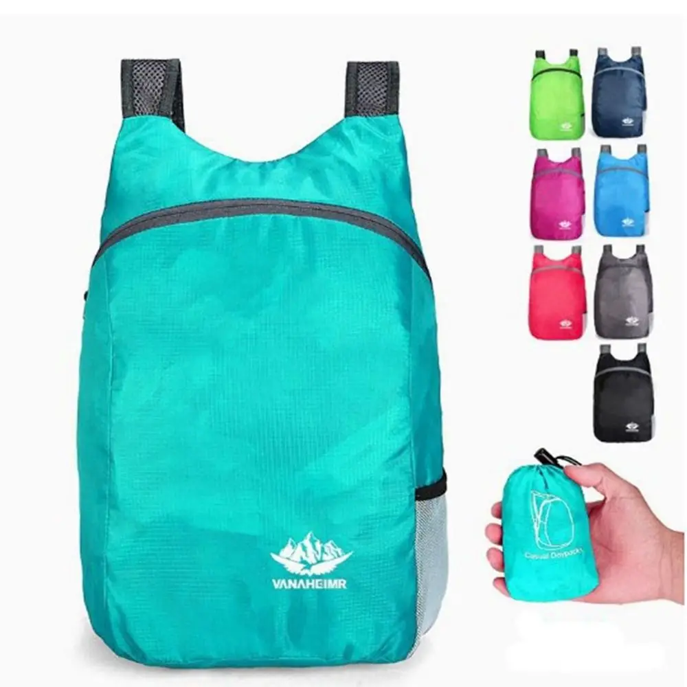 Mochilas plegables ultraligeras para exteriores para hombres y mujeres, mochila ligera y plegable, mochila de viaje, práctica bolsa plegable
