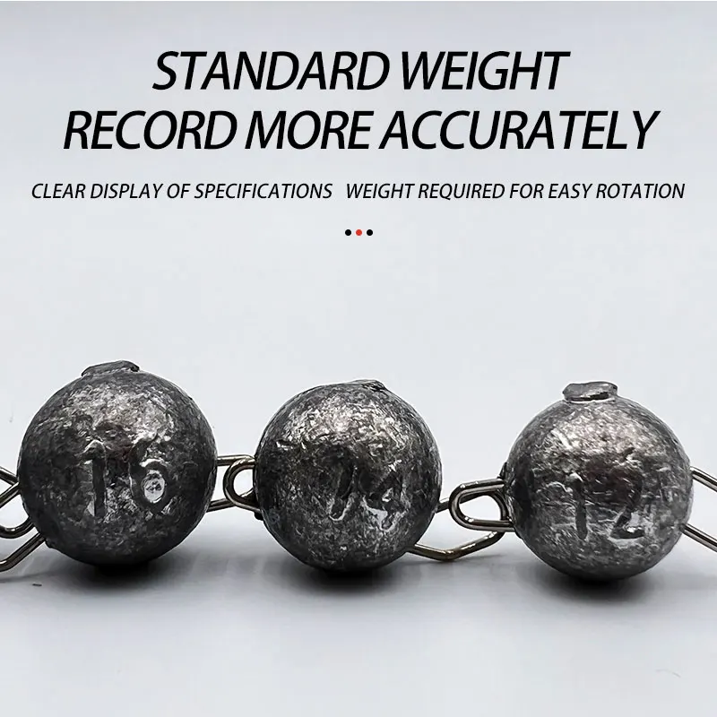 10 Uds herramientas de pesca plomo pesas inferiores pesca Drop Shot pesas aparejo cañón bola plomo accesorios de pesca - imagen 5