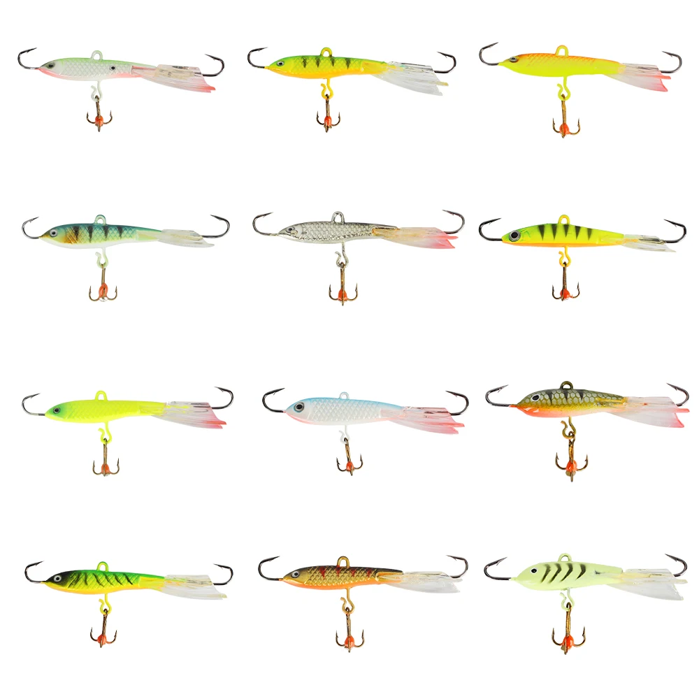 FTK-señuelo de Pesca en hielo, cebo Artificial duro de 12g, 15g y 16g, con púas, a la moda, para invierno, 1 unidad - imagen 4