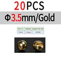 3.5mm 20pcs Gold