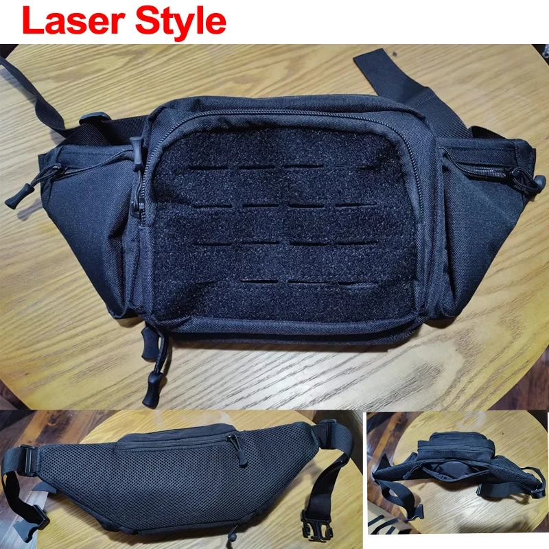 Bolsa de pesca, riñonera táctica para exteriores, pecho, combate, Camping, deporte, caza, Camping, bandolera, funda para pistola, riñonera - imagen 2