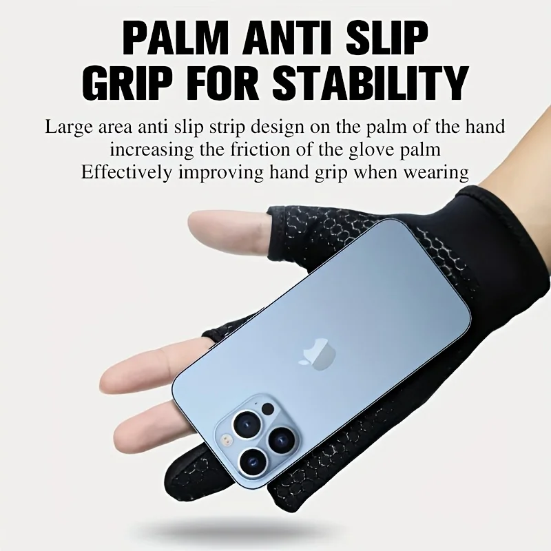 ZYZ Guantes de pesca gruesos antideslizantes, cálidos, resistentes al desgaste, de secado rápido, guantes de pesca con corte de tres dedos de alta calidad - imagen 4