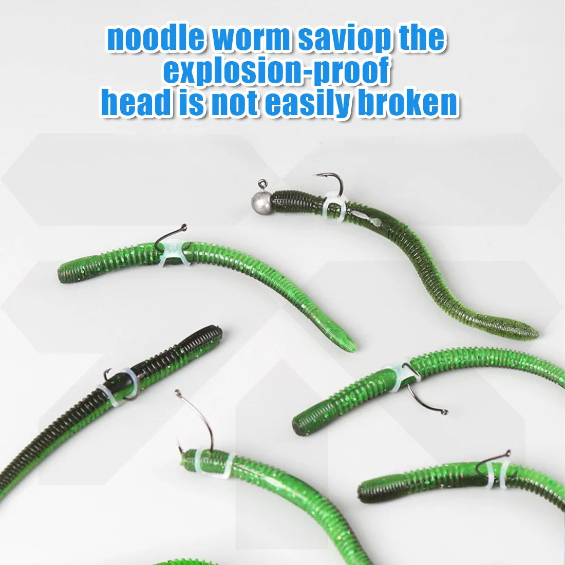 FishTrip 30 Uds anillos de silicona para señuelos cebos anillos de protección para aparejos locos fideos gusano saviop cebos blandos aparejos de pesca - imagen 2