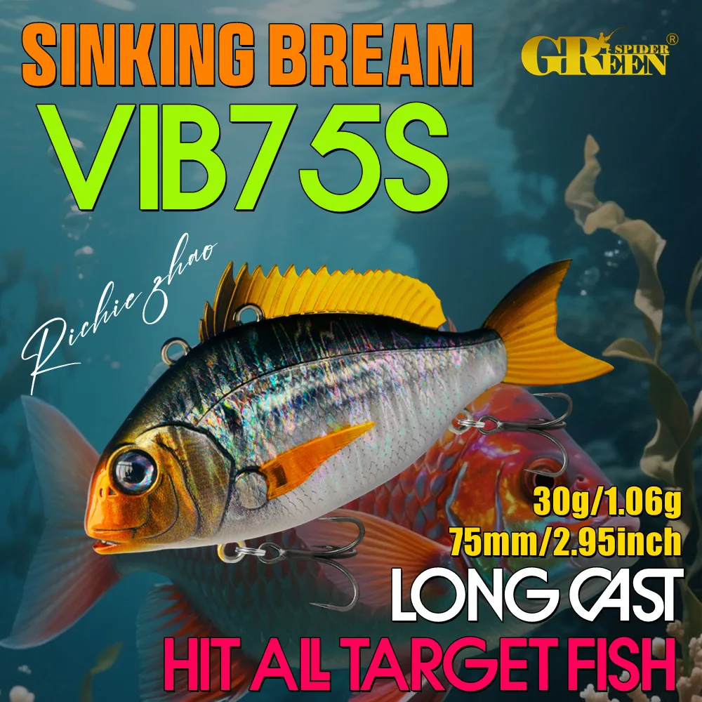 Señuelo tipo lápiz hundido VIB de tono alto, 75mm, 30g, fundición larga, Pesca de lubina, anzuelo Swimbait, plantilla de Metal, cebo de silicona - imagen 2