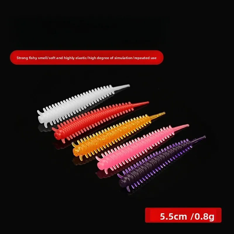 SWOLFY 50 Uds nuevos cebos blandos de silicona 0,5g/45mm Wobbler Bass Pike Swimbait Artificial Jigging señuelos blandos aparejos de pesca - imagen 3