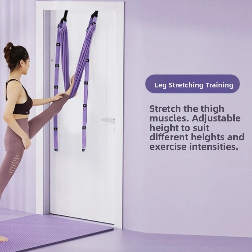 Correa de Yoga aérea ajustable para mujer, hamaca elástica para colgar en la puerta, hamaca aérea para Yoga, auxiliar de resistencia para columpio - imagen 2