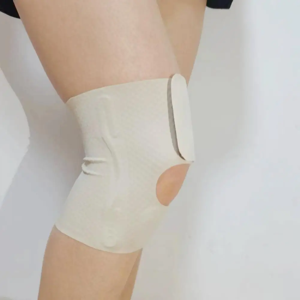 Rodillera Unisex de tela ultrafina, rodillera de compresión deportiva, almohadilla para rótula, estabilizador Bilateral, soporte para rodilla para levantamiento de pesas - imagen 4