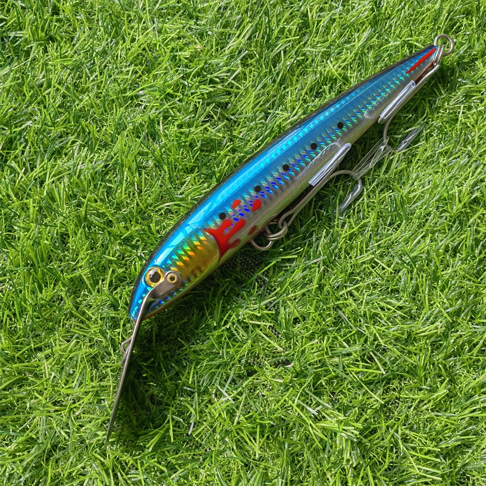 Señuelo de pesca de pececillo de fundición a curricán, 130mm, 32g, 185mm, 60g, 225mm, 76g, cebo duro Artificial para Señuelos de Pesca de barcos de mar - imagen 3