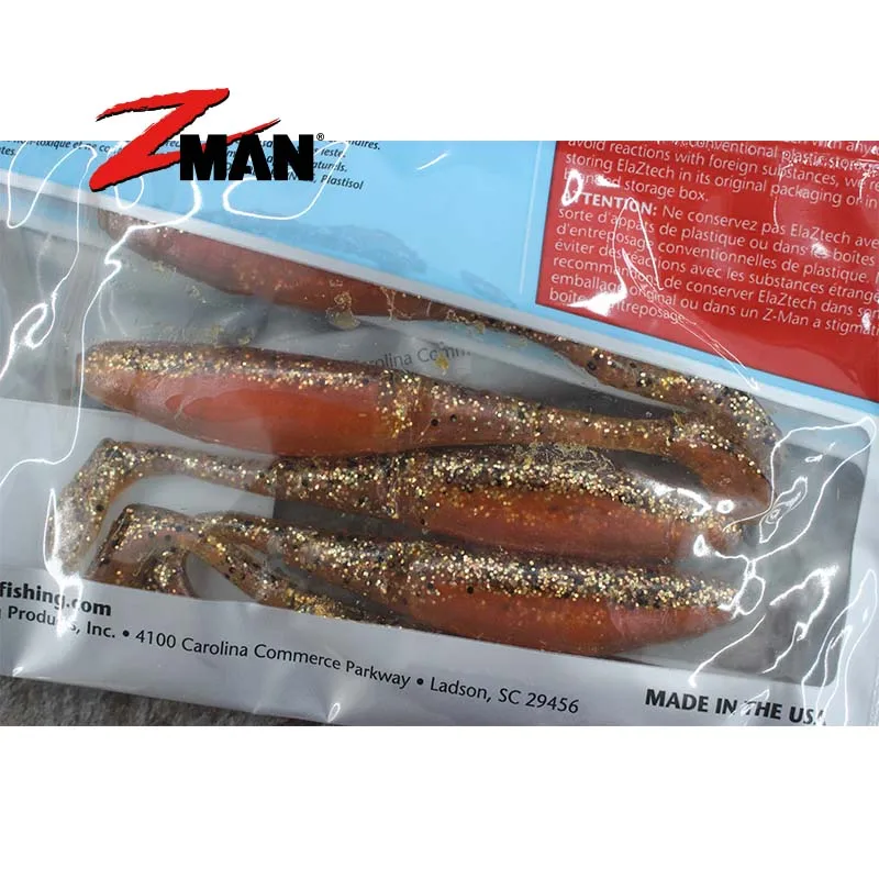 American ZMAN Ned Fishing Group Scented PaddlerZ Floating Water T Tail Subsoft Bait, cebo falso, cebo de pesca - imagen 3
