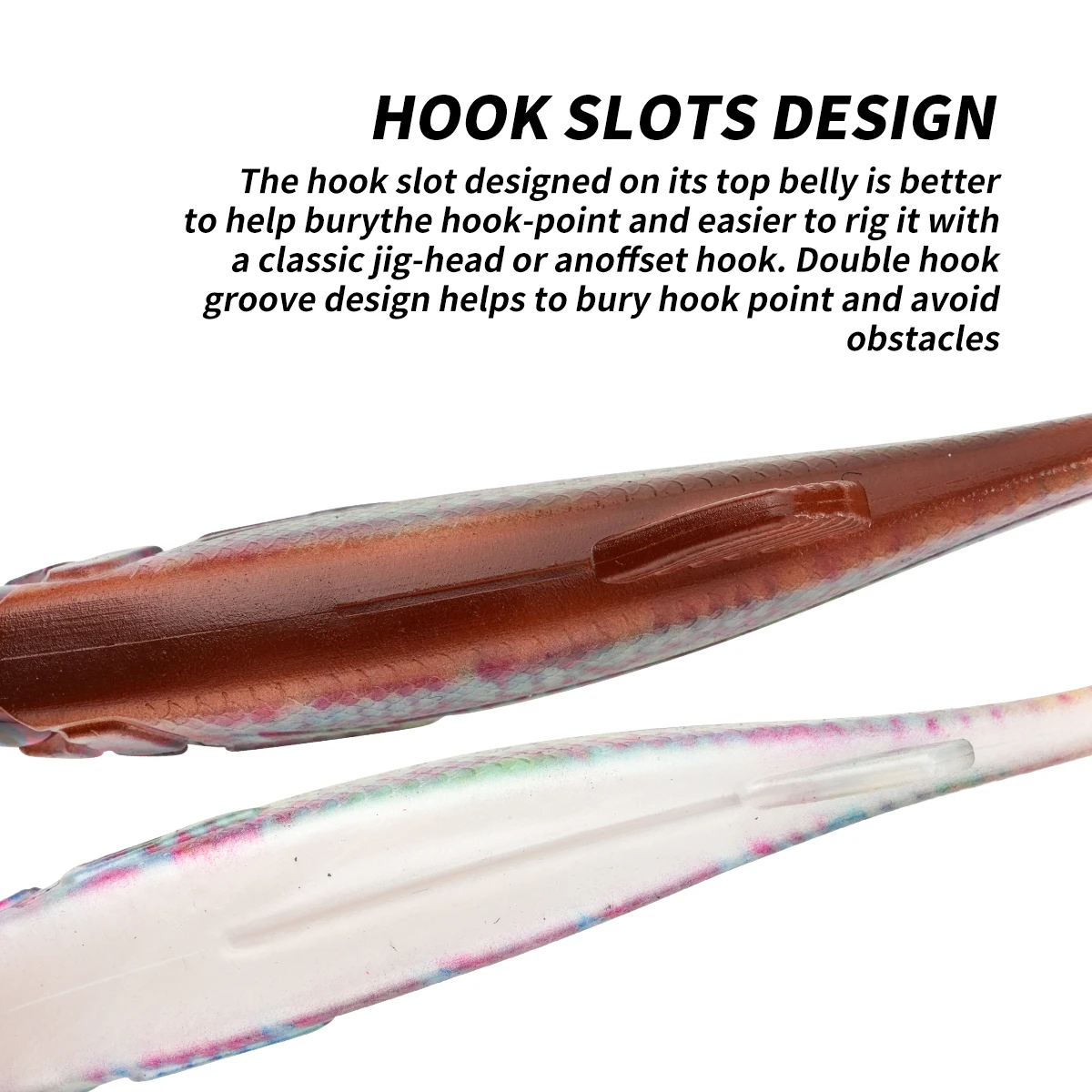 Swimbait hundido para perca y lucio – 63g - imagen 4