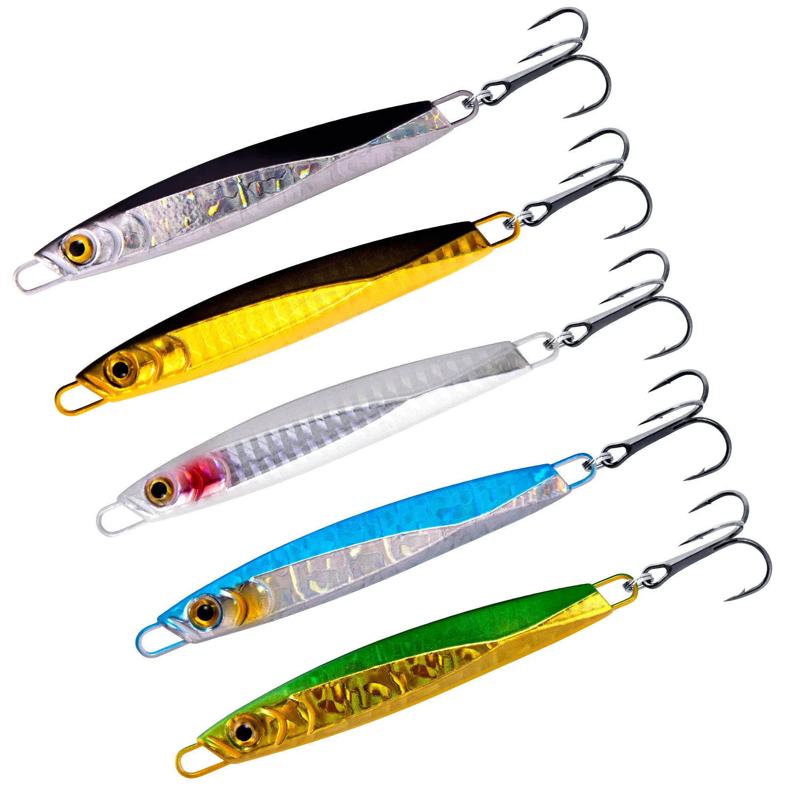 Señuelo metálico jigging para mar – Cuchara láser de lance largo