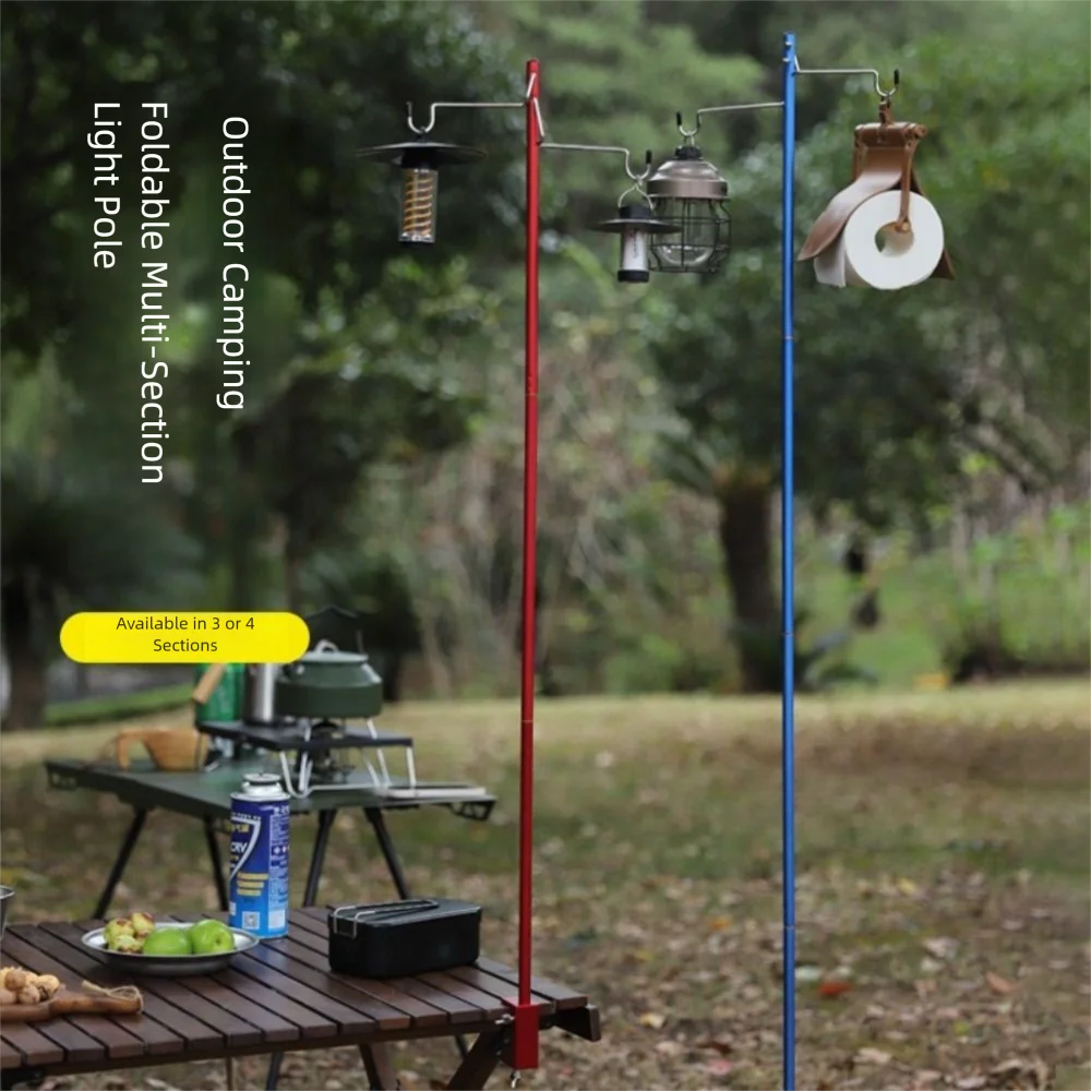 Soporte linterna camping aluminio plegable para pesca nocturna - imagen 3