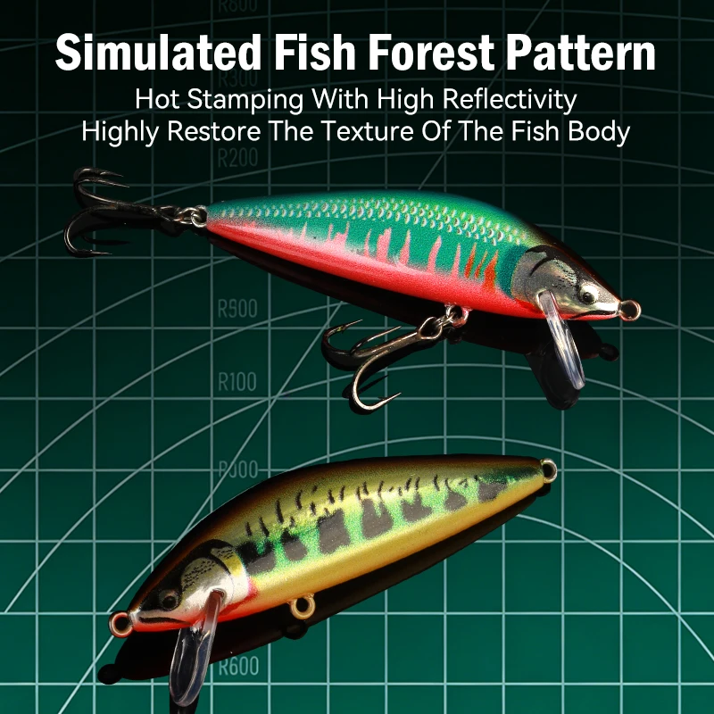 Leydun Sinking Minnow Vissen Lokt 55mm 4.7g 75mm 10.5g Kunstmatige Forel Lokken Stream Lake Jerkbait wobblers Harde Swimbaits - imagen 5