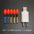 red and 2 battery