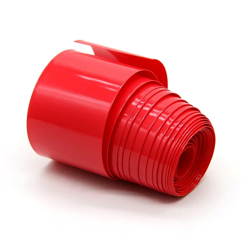 Paquete de batería de tubo termorretráctil de PVC 18650, ancho rojo 29,5mm ~ 280mm, película de protección aislada, funda de litio, funda de Cable - imagen 4