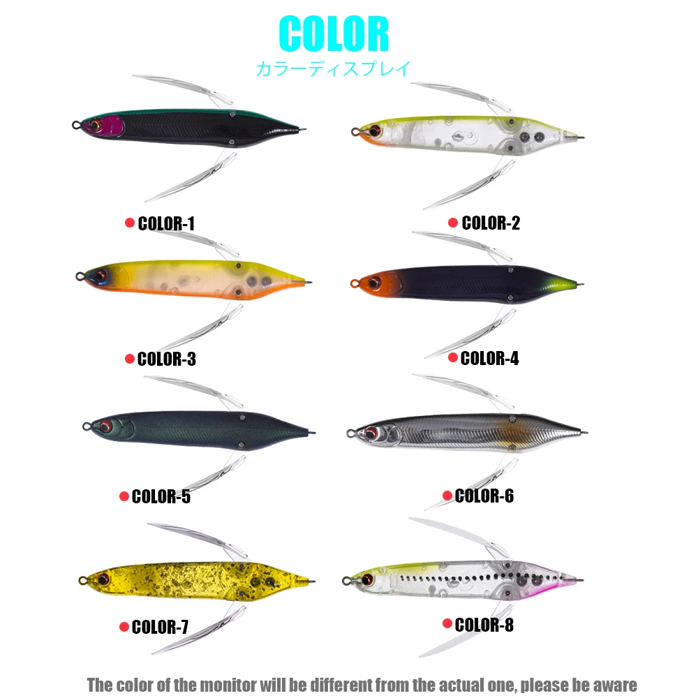 Señuelo de Dragonfly Topwater Crawler, 80mm, 2023g Isca Artificial flotante Whopper Popper Pencil Stickbait para lubina, novedad de 6,5 - imagen 4