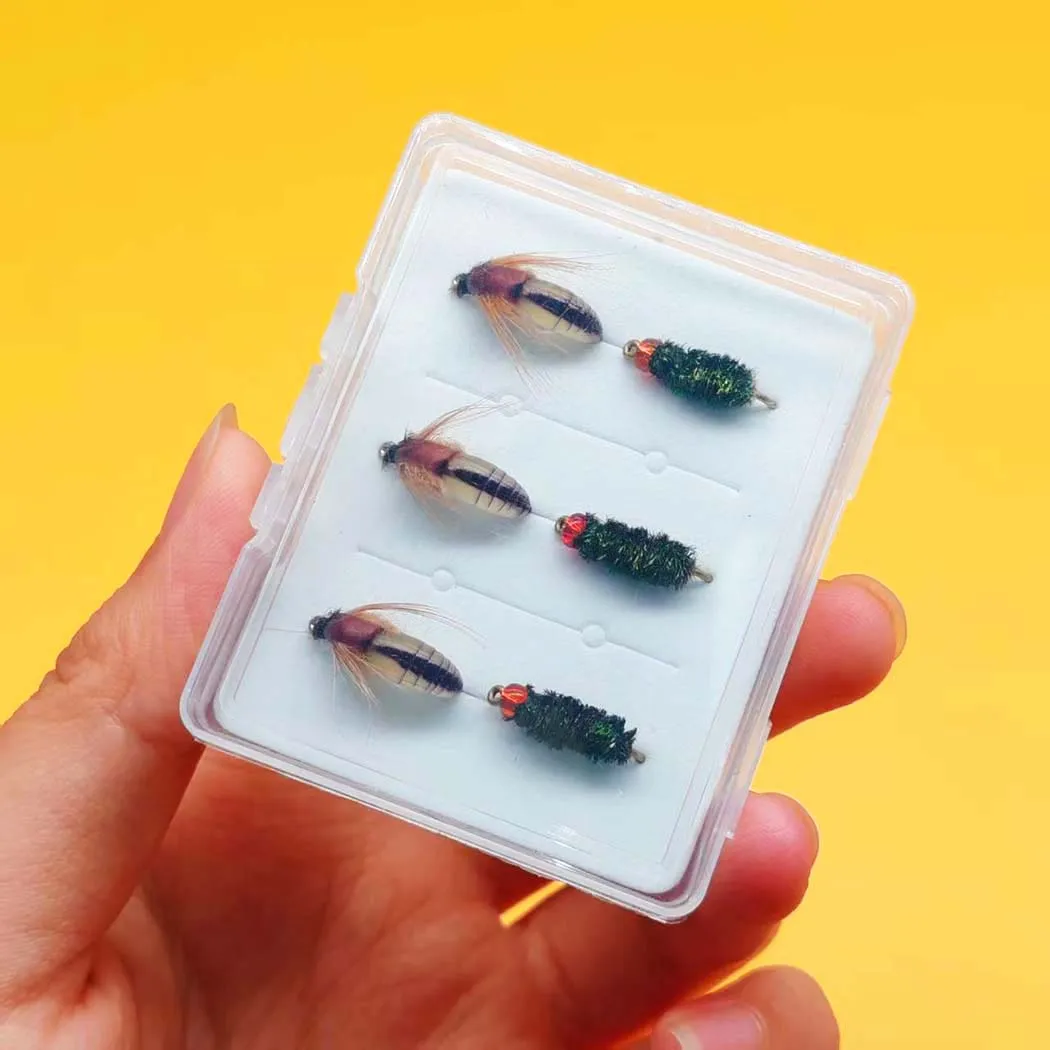 Nano y Scud Ninfa: moscas secas para trucha con gancho - imagen 2