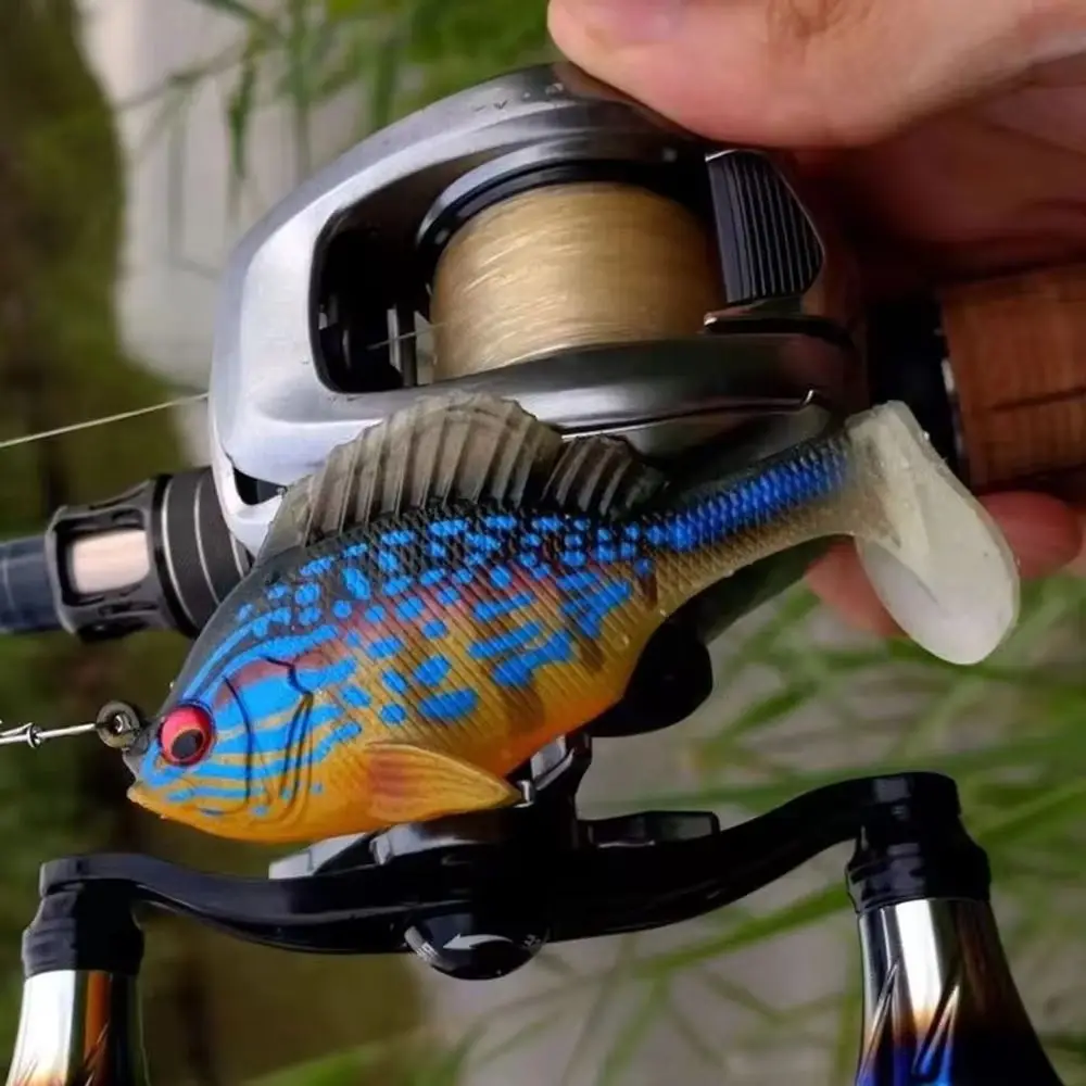 8cm 18g 24g cebo suave Swimbait cola de paleta Artificial agua salada señuelo de pesca de agua dulce para lubina perca Zander - imagen 2