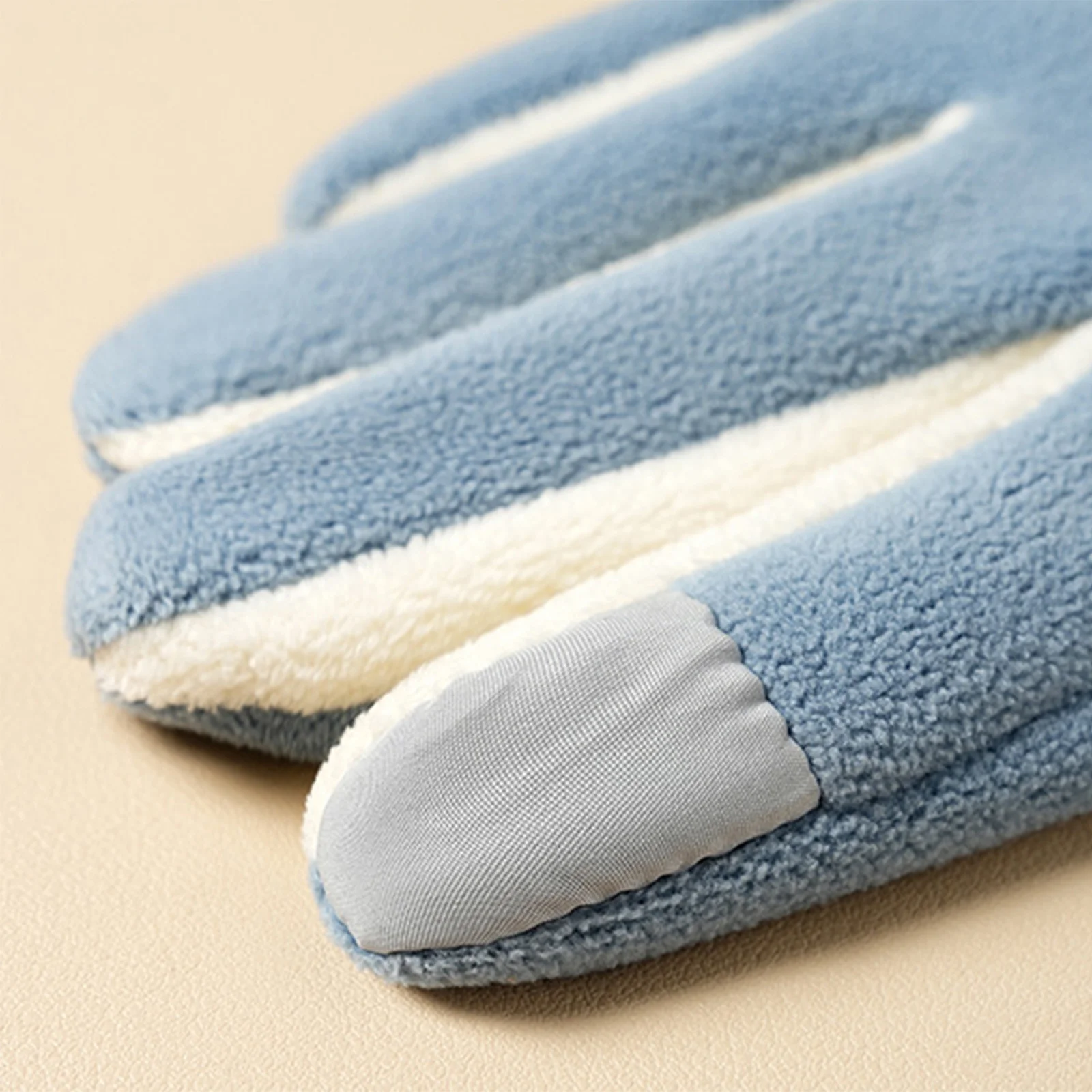 Guantes de pesca al aire libre para mujer, guantes de felpa con diseño de bloqueo de Color a la moda, ciclismo, Camping, esquí, manoplas cálidas a prueba de viento - imagen 5