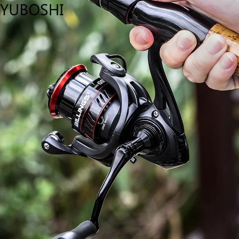 Carrete de pesca de alta velocidad, accesorio de rueda giratoria de lubina de agua salada, serie 1000, 2000, 5,2: 1, 12 + 1BB - imagen 4