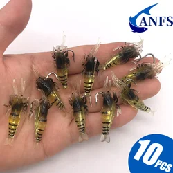 Señuelo de camarón suave con anzuelo – Juego cebo para pesca