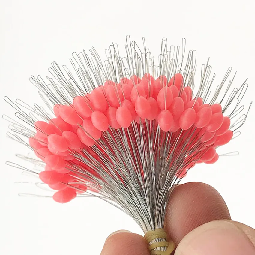 Cilíndrico Space Bean línea de pescado de accesorios 300 unids/lote flotar transparente tapón de goma de pesca corcho tapón de flotador - imagen 3