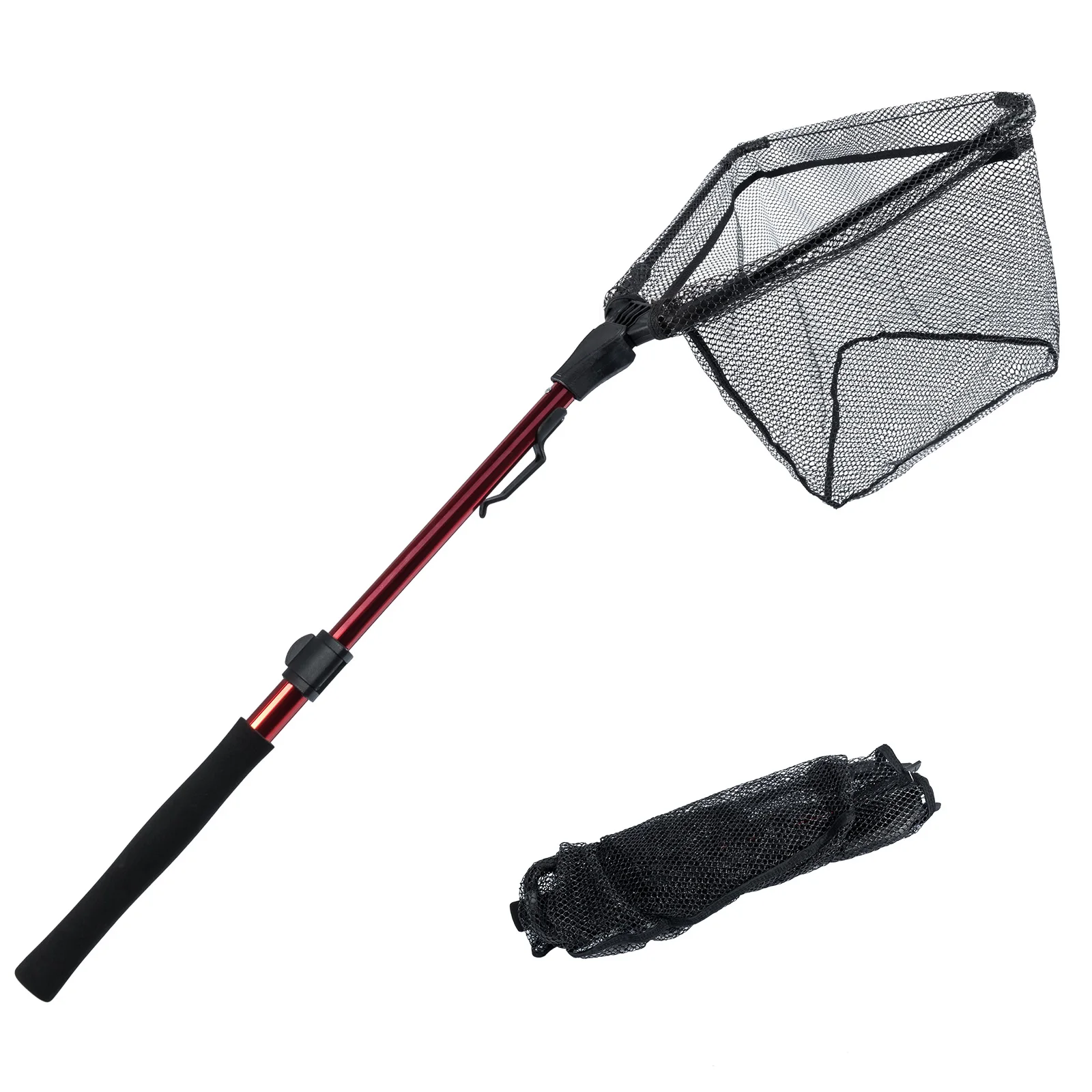 Red Landing telescópica plegable aluminio con mango antideslizante