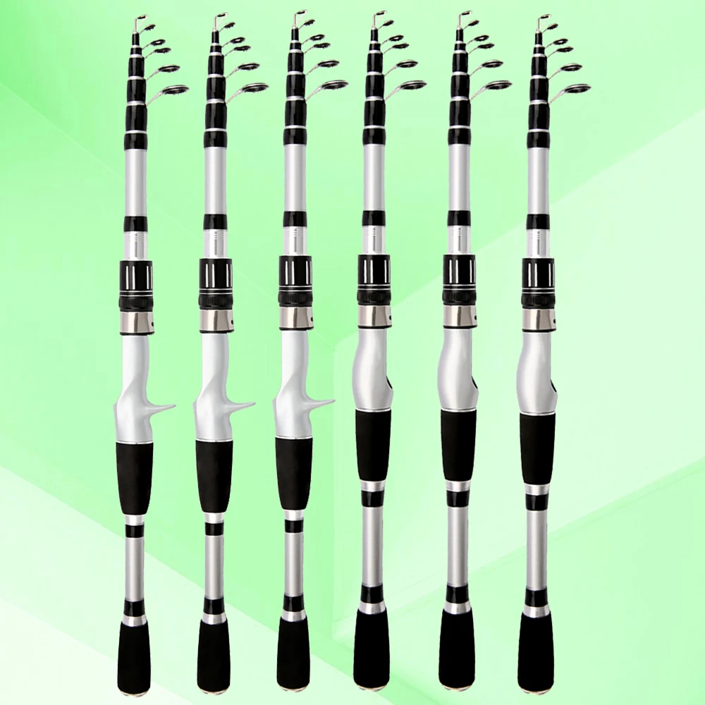 Caña de pescar con señuelo, carrete combinado con bolsa, portátil, clásica, ligera, telescópica, juego de pesca de trucha, 1,5 M-2,4 M - imagen 5