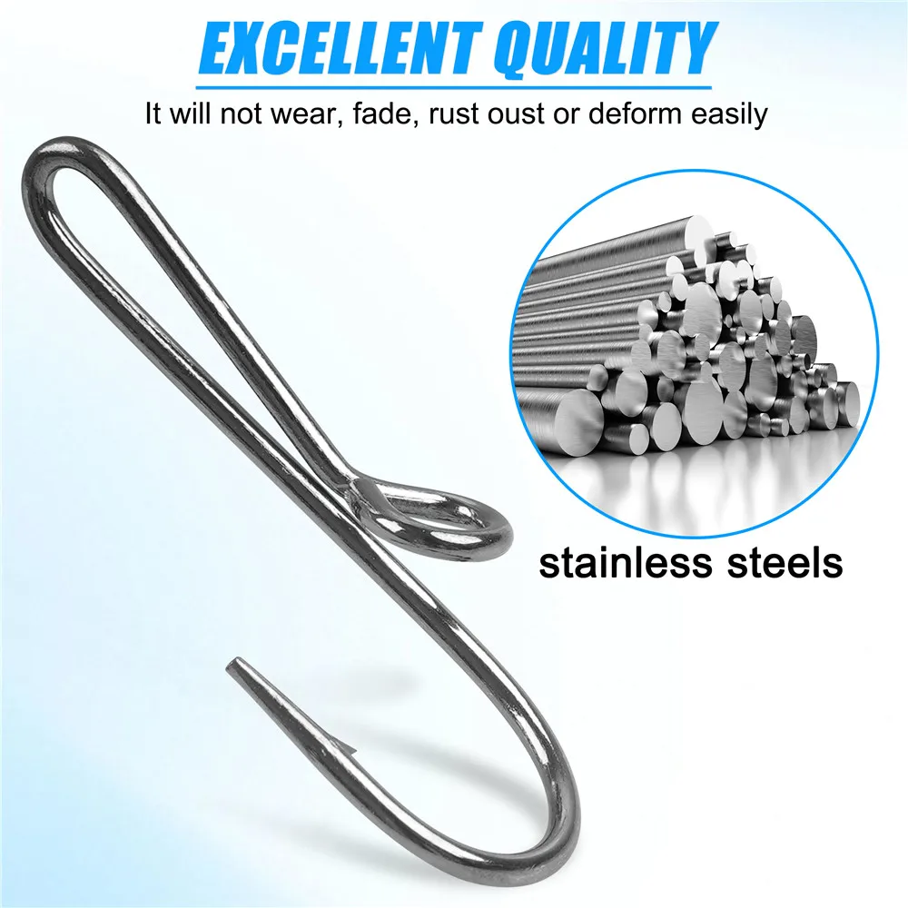 20 piezas anzuelo para sombrero, alfileres para sombreros para hombres, anzuelos de pesca circulares doblados dorados/negros, alfileres para sombrero, gorro artesanal, cierre de corbata, Clip para dinero - imagen 3