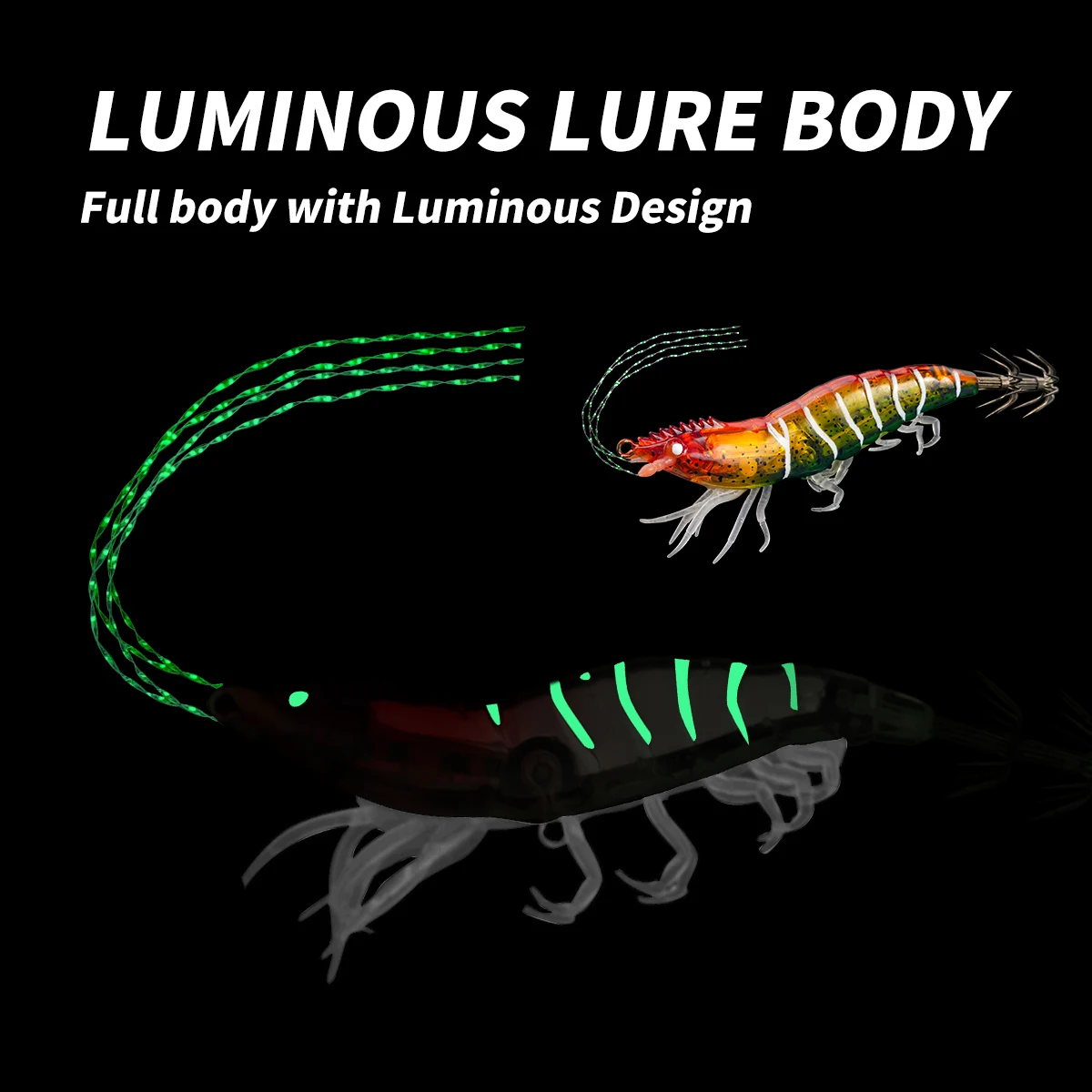 6 unids/lote Egi señuelo de pesca de sepia con pintura UV señuelo de calamar luminoso pesca horizontal egi señuelo de alta calidad - imagen 3