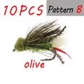 10PCS B Olive