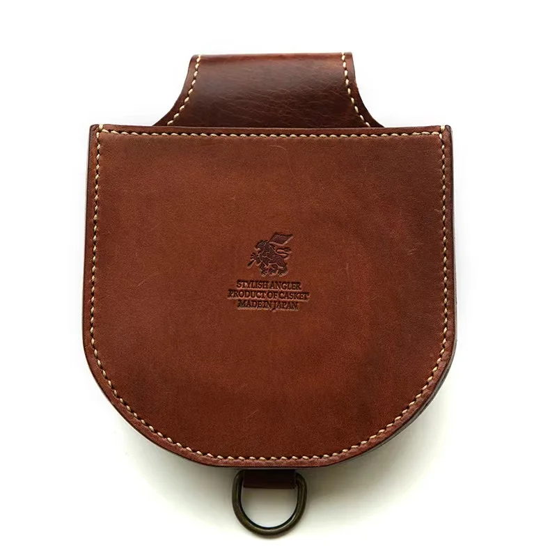 Castel japonés Yoshida Hikari, bolsa de red de almacenamiento, portátil, de cuero - imagen 4