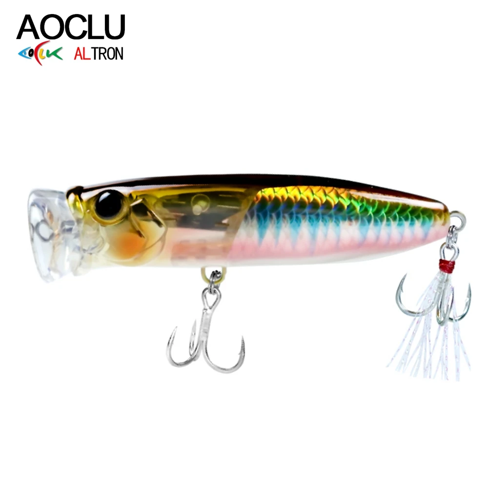 Popper AOCLU 70mm para lubina – Señuelo superficie fuerte salpicaduras - imagen 3