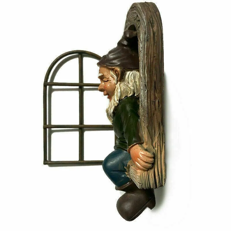 Gnomo Travieso de Resina – Figura Decorativa Jardín Exterior - imagen 3