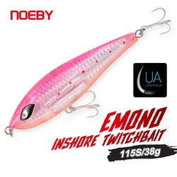 NOEBY EMONO Inshore Twitch Bait 115mm 38g Sinking Stickbait Casting Jerkbait Saltwater Artificial Hard Bait Fishing Lures