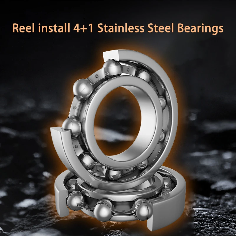 Carrete giratorio Mavllos VQ para lubina, relación 5,2: 1, arrastre máximo de 8KG, modelo 1500 2500 3500, carrete poco profundo, pargo de trucha ligero, carrete de pesca de carpa - imagen 4