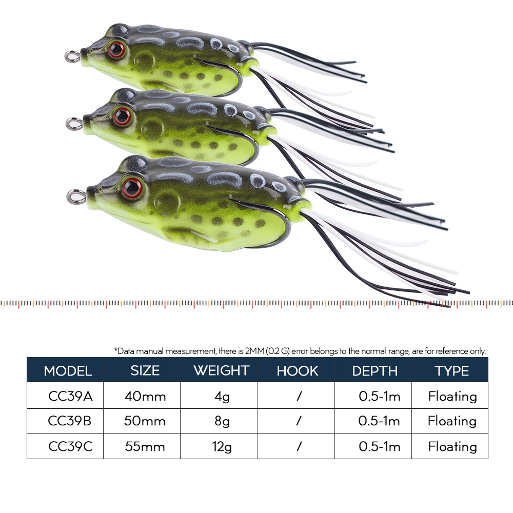 Hanlin-señuelo de rana flotante, cebo de pesca de plástico suave, doble anzuelo, Topwater Ray Frog, Lucio Artificial, aparejos de lubina, 5G, 8G, 12G - imagen 2