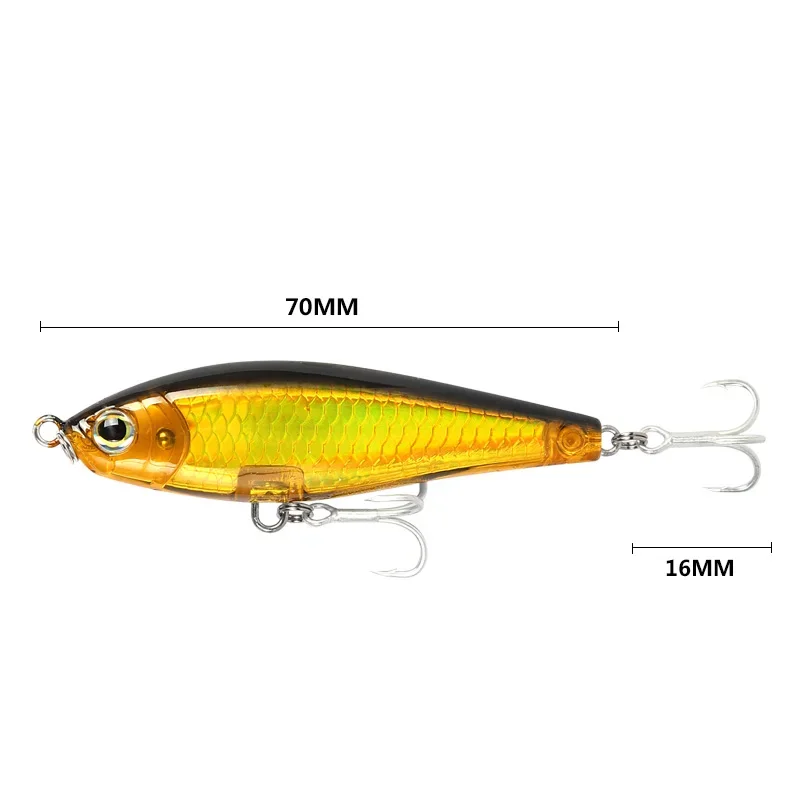 Señuelo de Pesca con lápiz que se hunde, 70mm, 8g, tiro largo, agua dulce, interruptor costero, cebo Artificial Isca, Pesca Wobbler, accesorios de Pesca - imagen 5