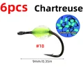 6pcs Chartreuse