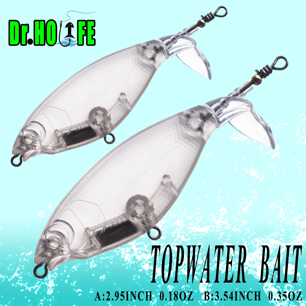 Señuelos Topwater en blanco Dr.Holife – Cebo duro artificial