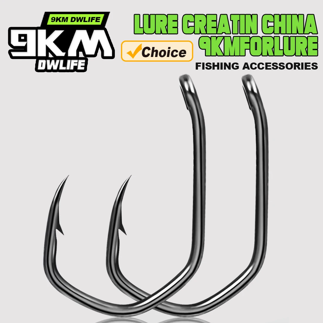9KM Fishing Hooks PTFE Coating Sharp Barbed High Carbon Fishing Carp Hooks 50-100pcs Saltwater Fishing Tackle Accessories