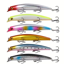 6 uds pesca Popper mar flotante señuelo Topwater Jerkbait cebo duro Artificial para Lucio carpa aparejos de pesca ﻿