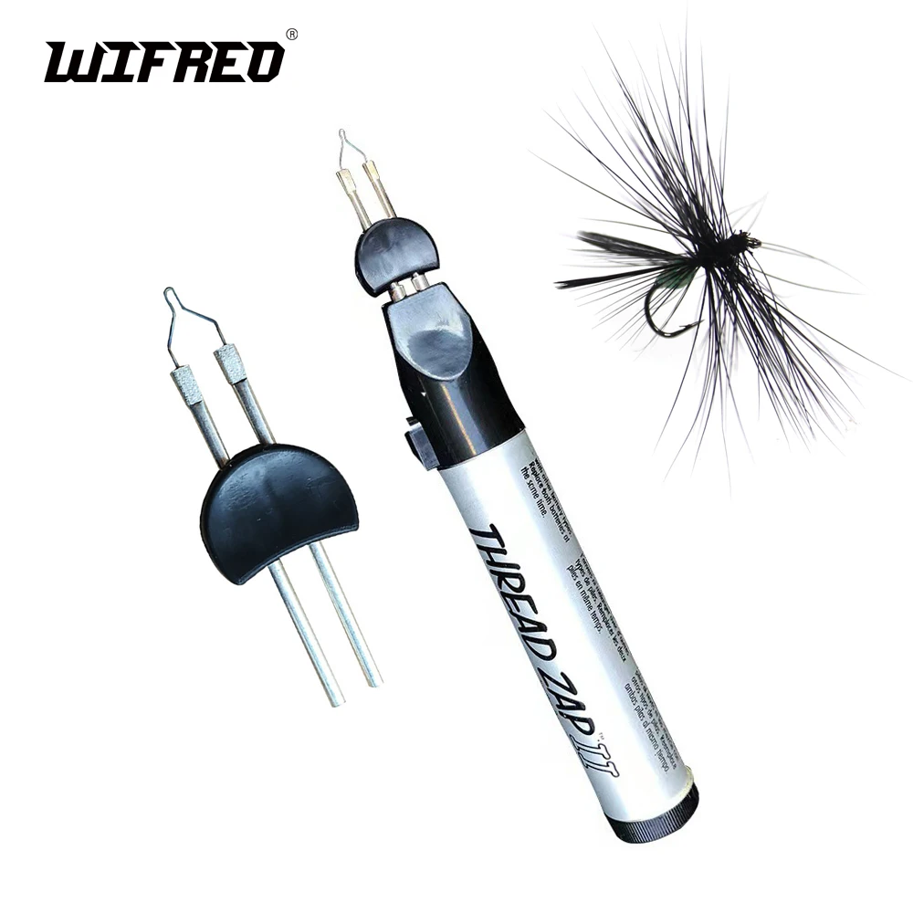 Wifreo herramienta de calentamiento de resina, herramienta de cauterización para atar moscas, hormigas de huevo, eliminación de fibras sueltas, lana de Deerhair ardiente para incrustar ojos