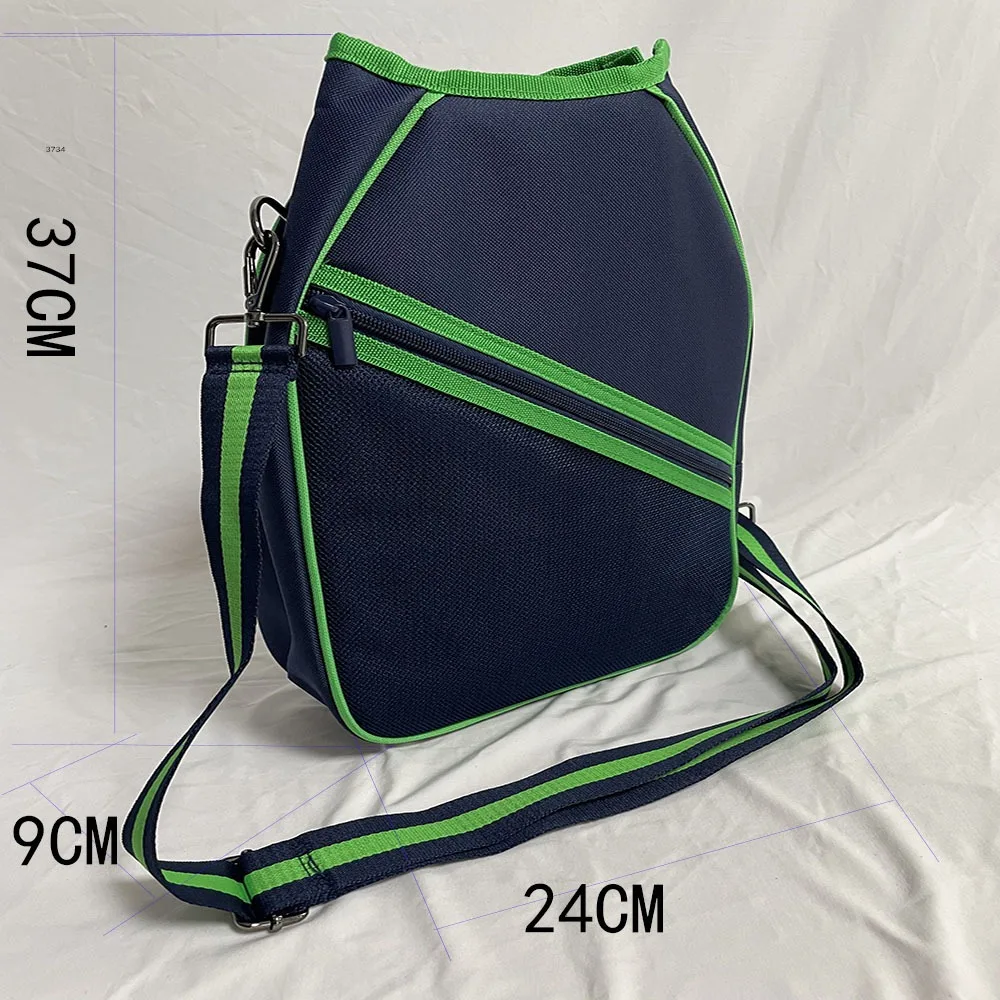Funda de paleta Oxford duradera para Pickleball, funda ligera de gran capacidad para raqueta, bolsa cruzada portátil resistente al desgaste para raqueta