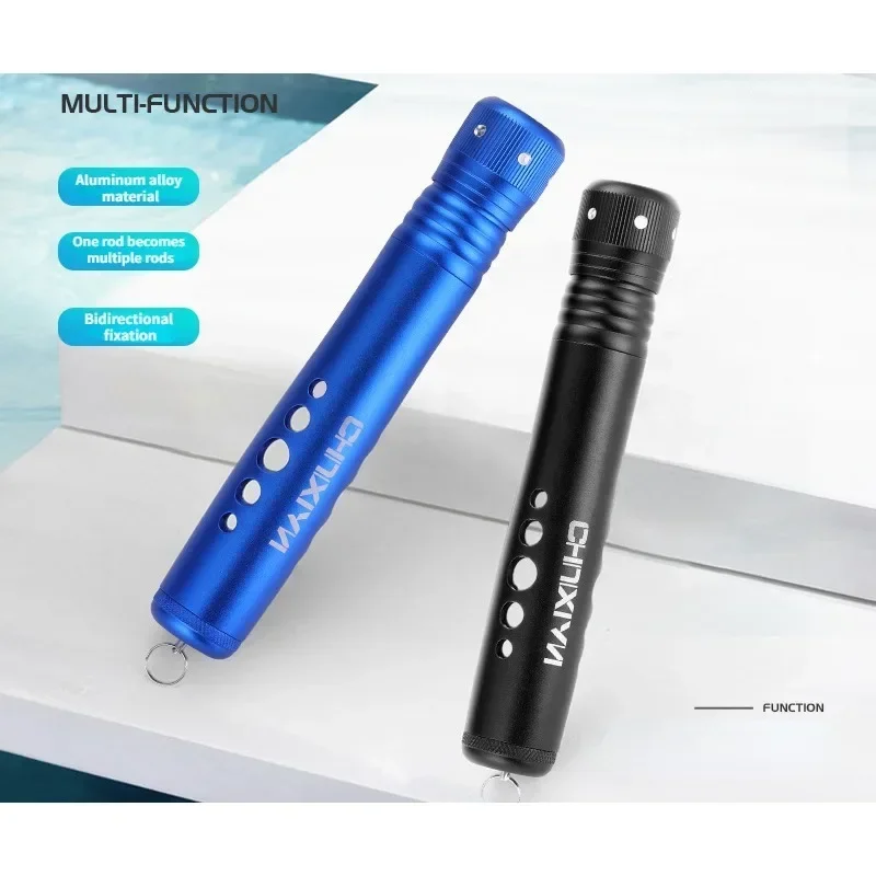 Caña de pescar multifuncional, plataforma totalmente de Metal, caña de pescar de aleación de aluminio, equipo de pesca, 1 ud.