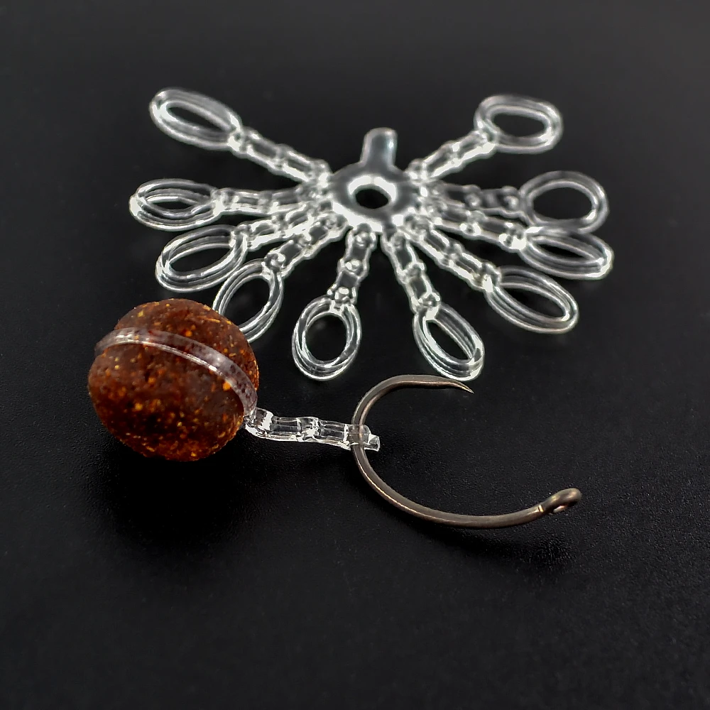 Accesorios de pesca de carpa, cebos, bandas de Pellet, Boilie elástico para carpa, aparejos de pesca gruesos AH206, 20 piezas - imagen 4