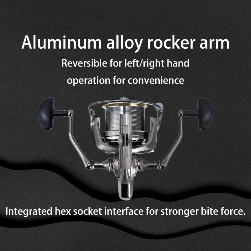 Carrete de pesca giratorio DEUKIO 8000 9000 10000 12000 14000 rodamiento de acero inoxidable 25KG arrastre carrete potente agua salada agua dulce - imagen 4