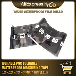헤비듀티 PVC 접이식 줄자 |   방수 10/20/30cm 폭 |   휴대용 야외 및 낚시 측정 도구
