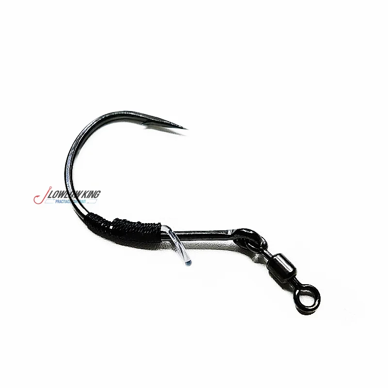 Hayabusa-Juego de pesca NEKO anticolgante FF203, anzuelo invertido loco para gusanos a rayas sin plomo - imagen 5